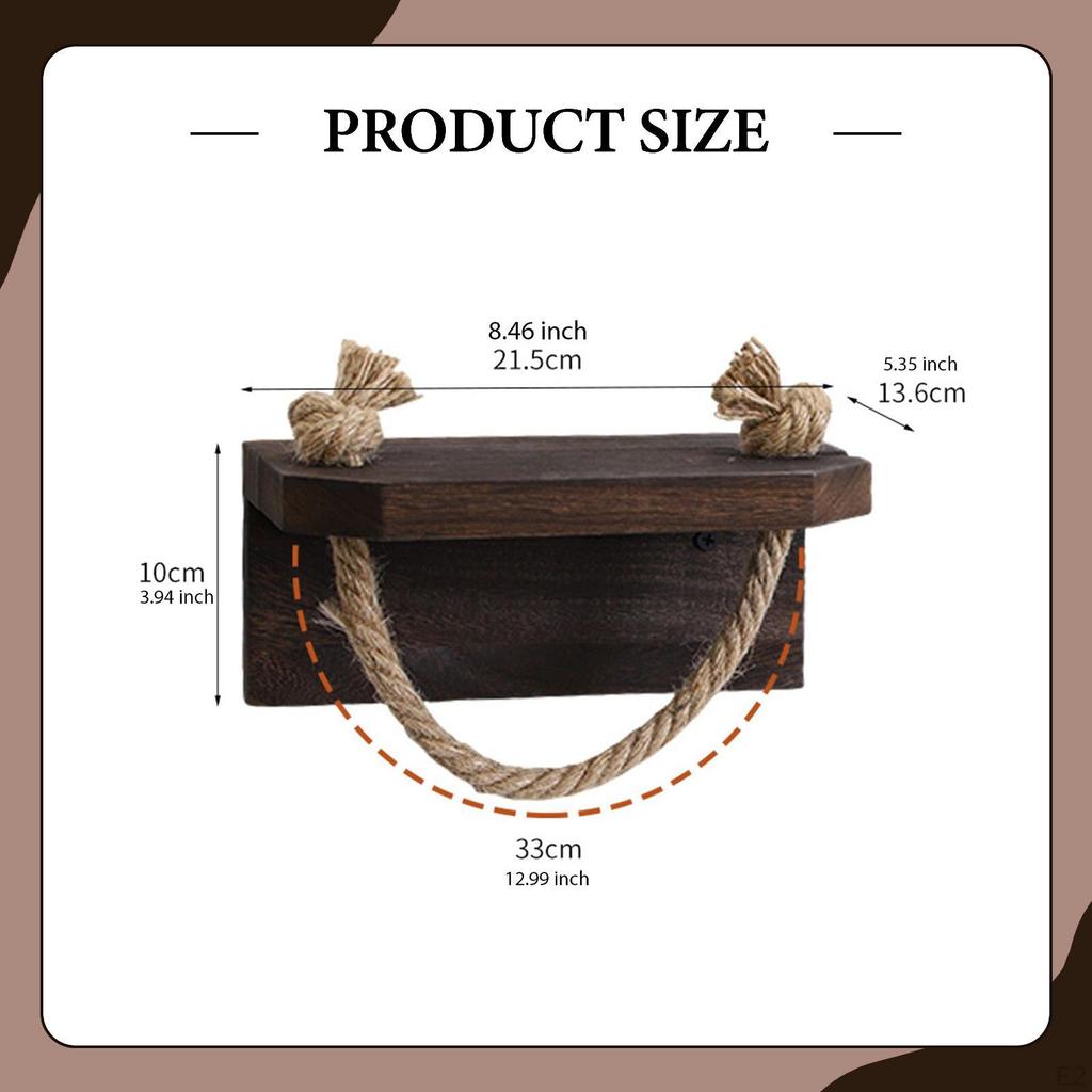 Toilet Paper Holder with Dispenser Shelf, Wall Mounted, Multifunctional, Wooden, Hotel,