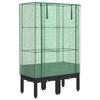 Vidaxl Raised Planter with Greenhouse, Rattan Look, 80X40X140 Cm