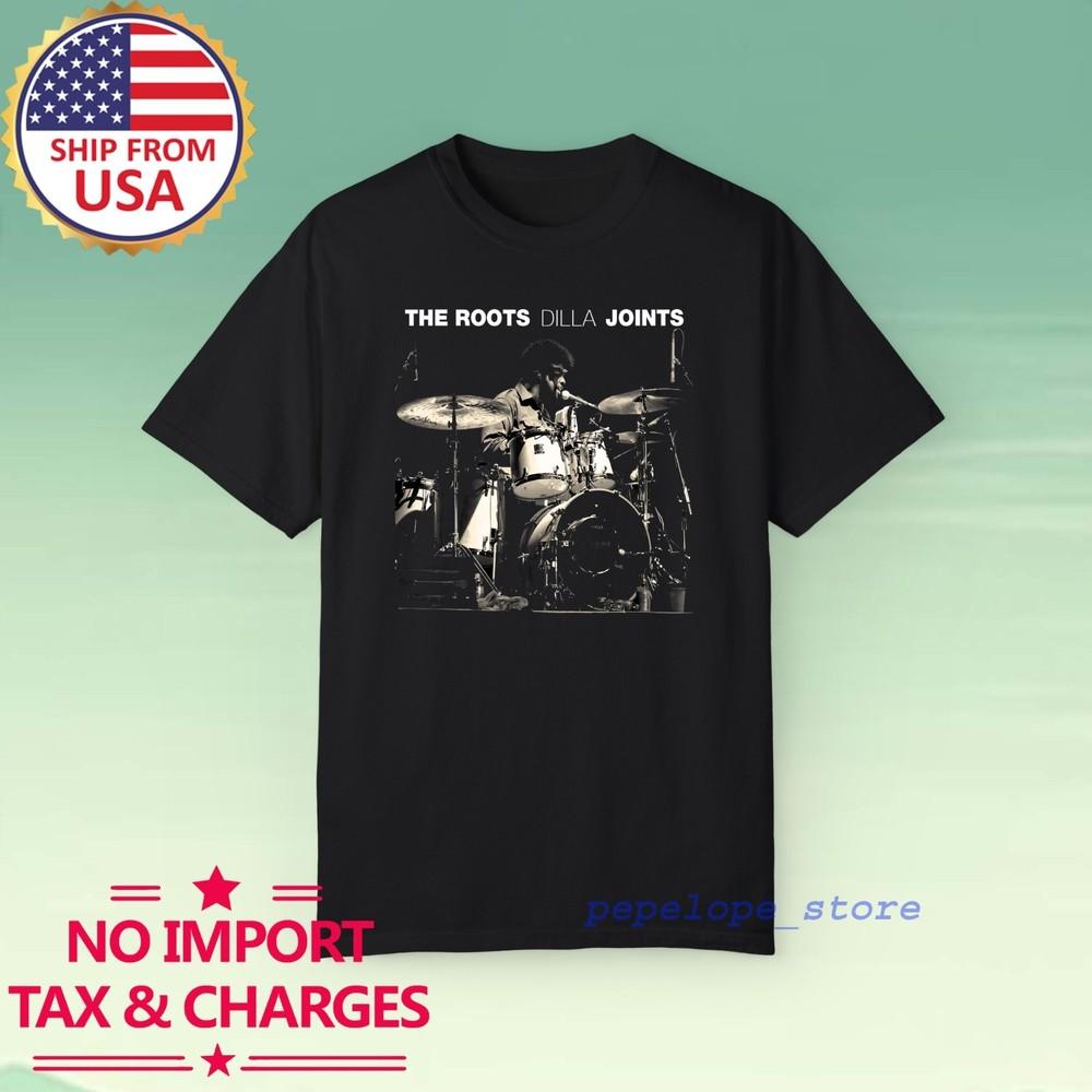 The Roots Dilla Joints Men#039;s Black Size S5XL Unisex T-Shirt M