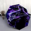 1pc Black Panther, Vibranium Automatic Folding Umbrella - Compact 8-Rib Design, Durable Plastic & Iron, Daily Use Z1230033