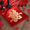 Red Chinese Style Festive Kneeling Cushion - Square Seat for Bay Window and Wedding Decor, with Free Shipping