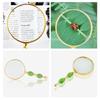 Portable 6X Magnifying Lens Handheld Eye Loupe Magnifier for Coin Stamp Jewelry Inspection Reading Book Magnifying Glass