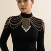 Multi-layer Women Shoulder Chain Gold/Silver Shoulder Body Chain  Events