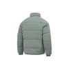 Li Ning Fitness Series Solid Color Stand Collar Windproof Short Down Jacket Men Jacket Gray-Green AYMT059-3