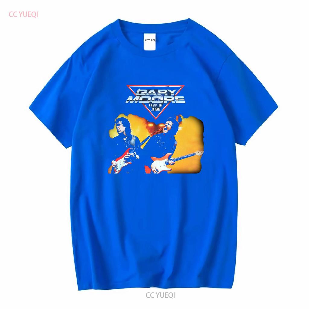 Gary Moore T Shirt Live In Japan Tour 83 Sizes S to XXL New long or short sleeves vintage Washed Versatile