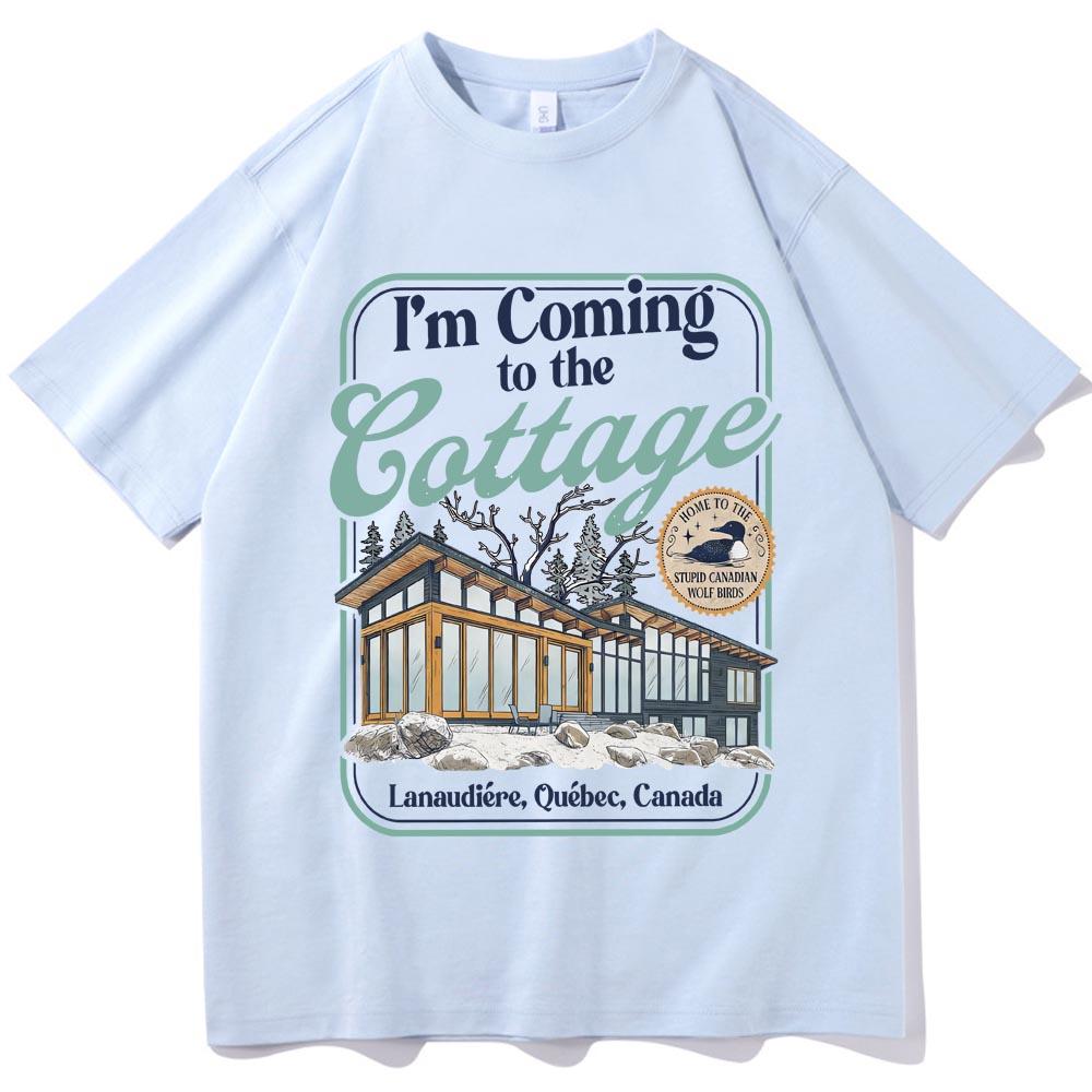 Heated Rivalry I'm Coming To The Cottage T-shirt Man Woman Harajuku Short Sleeve O-neck Casual Shirt