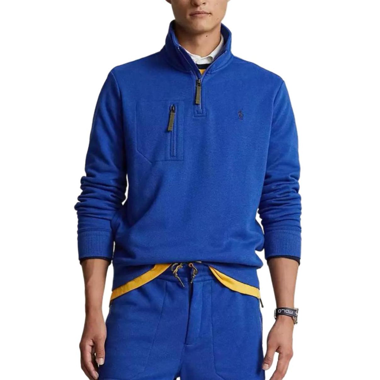 

Худи с длинным рукавом и принтом Polo Ralph Lauren, с карманом на молнии, мужские, синие 710936403-001 XL