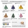 Diy Christmas Fridge Magnet Decorative Tree Strong Suction Soft Magnetic Christmas Eve 3D Stereoscopic Magnetic Cartoon Stickers
