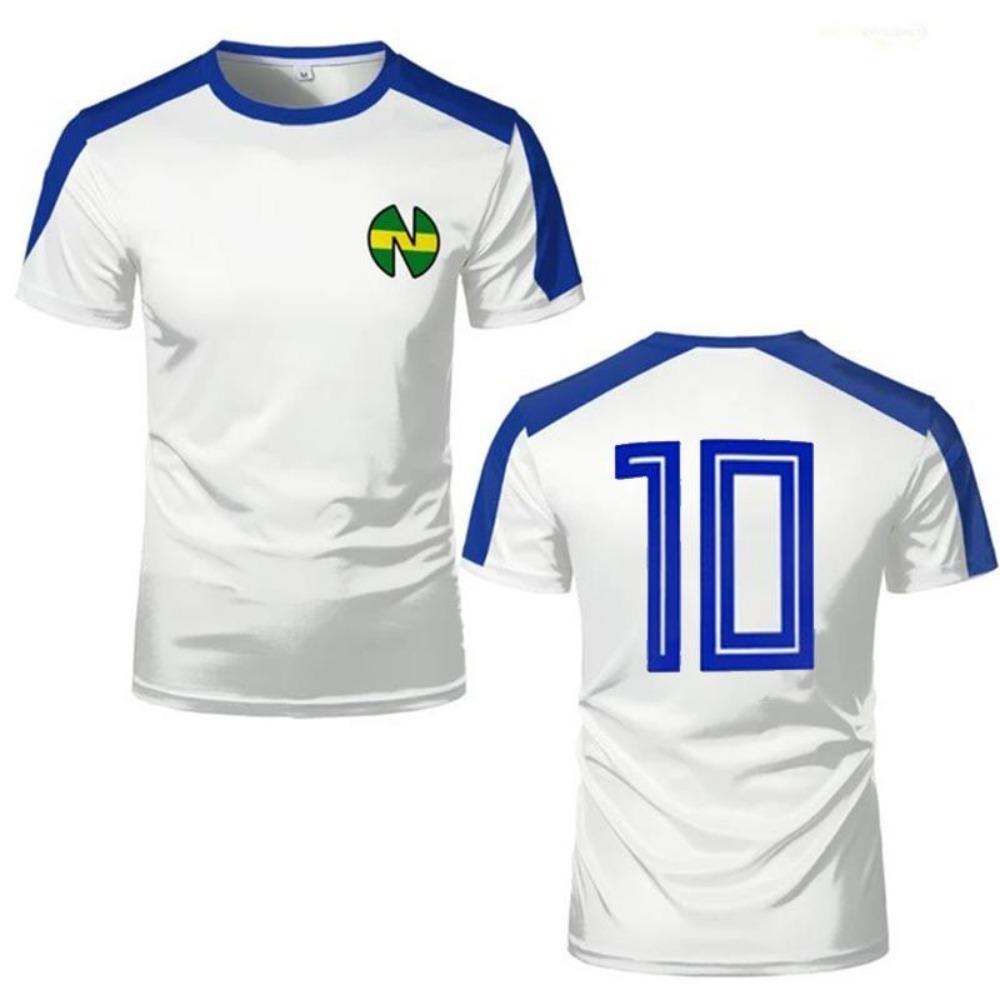 Manga Captain Number 10 Tsubasa Jersey Cosplay Custom Tops Short Sleeve Loose T-shirt Streetwear Unisex 3D Print T Shirts