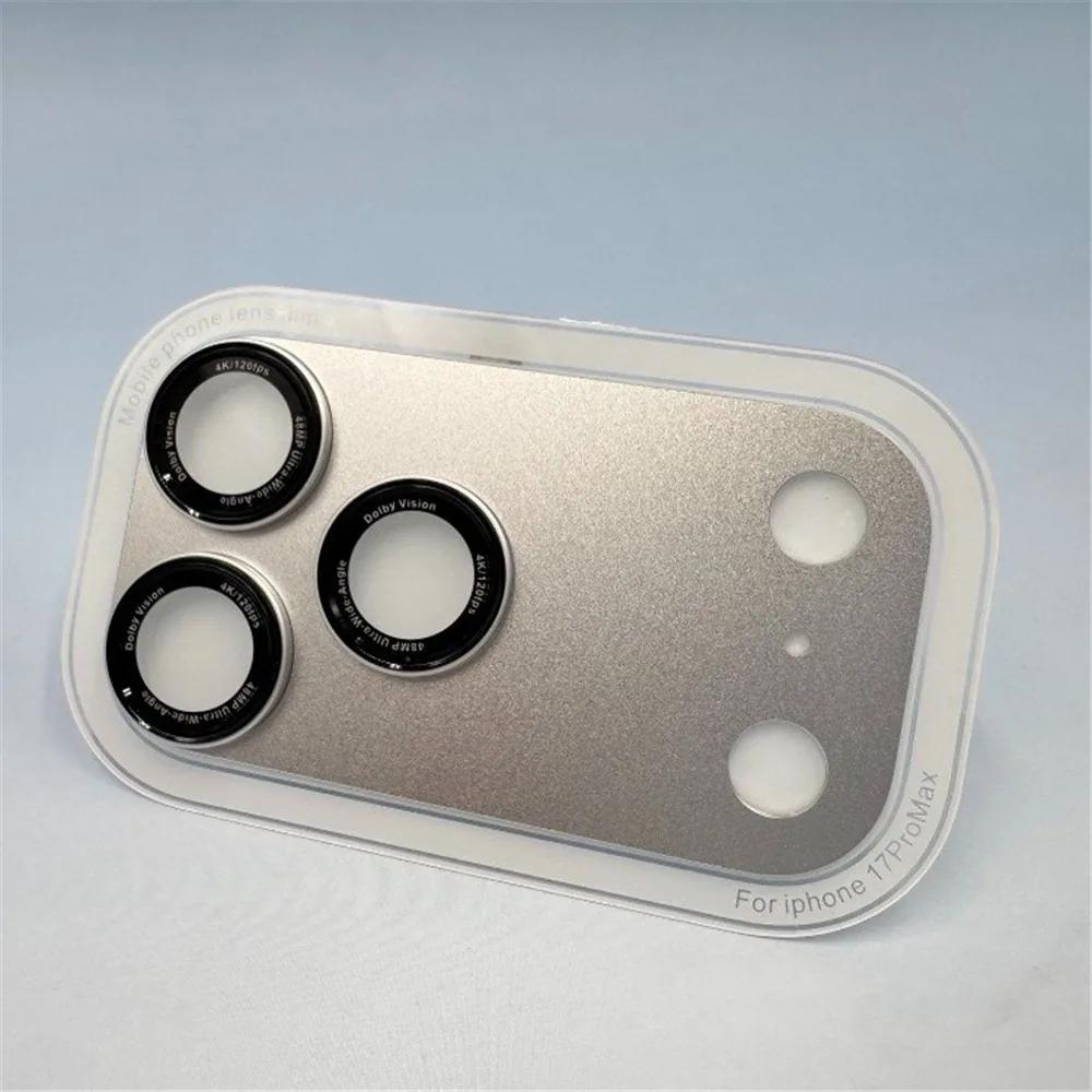 Corning Glass Camera Lens Glass Cover Aluminum Base Fall-resistant AR Camera Lens Protector Back Camera Glass for iP17 Pro