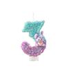 Creative Cute Cartoon Purple Bunny Digital Birthday Candle Children's Party Atmosphere Cake Decoration