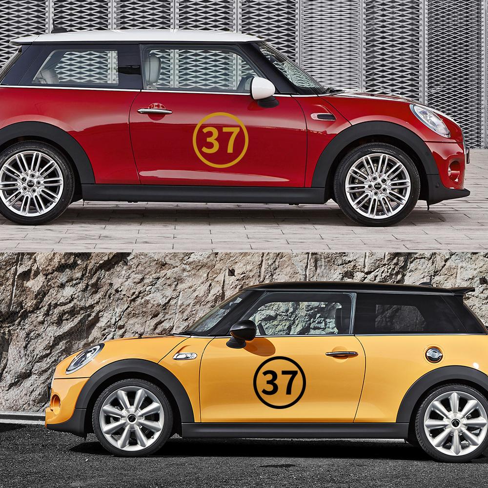 Car 37 Road Side Stickers Auto Decor Decal Cover For Mini Cooper R56 R57 R58 R50 R52 R53 R59 R61 Countryman R60 F60 F55 F56 F54