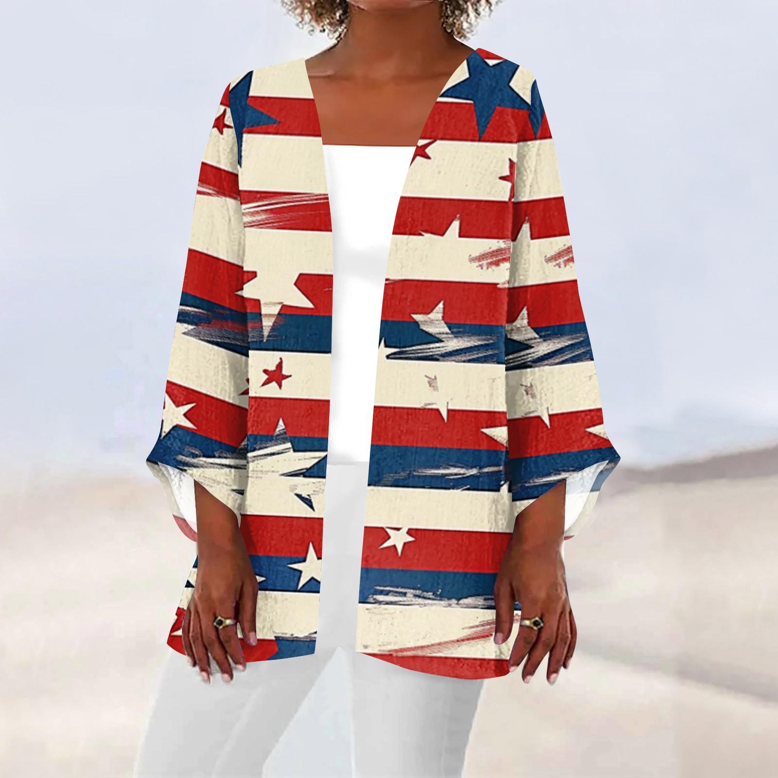 

Женская повседневная модная легкая куртка средней длины с принтом, кардиган XL