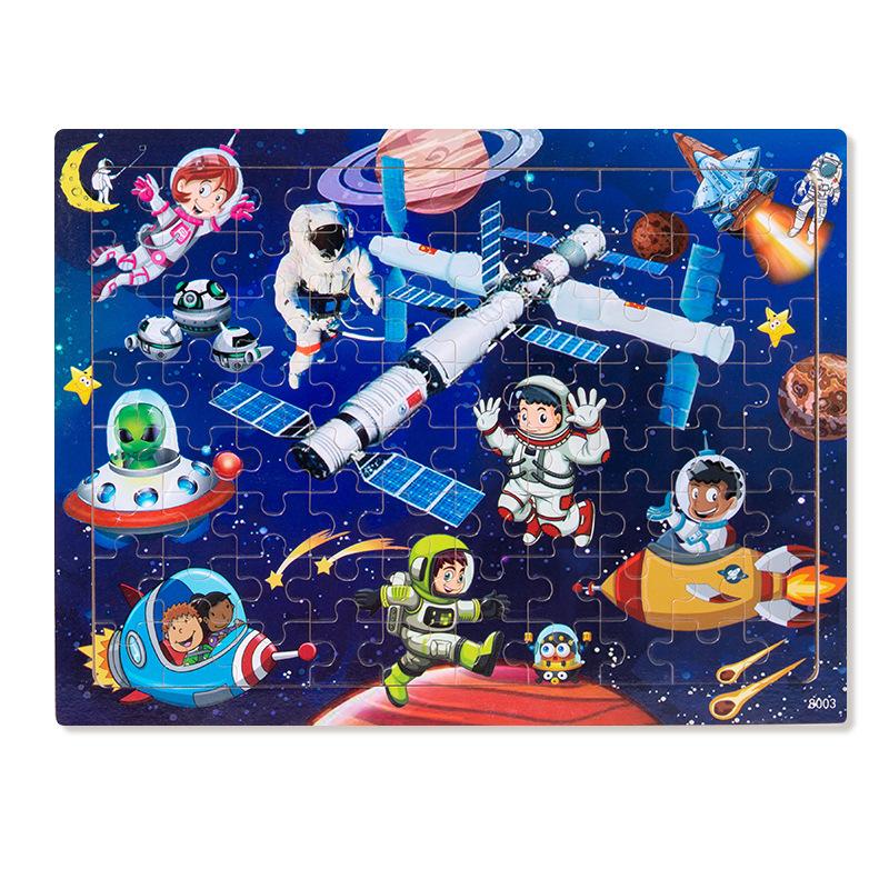 Wooden puzzle children animal cartoon fairy tale plane puzzle baby early education puzzle building block toy