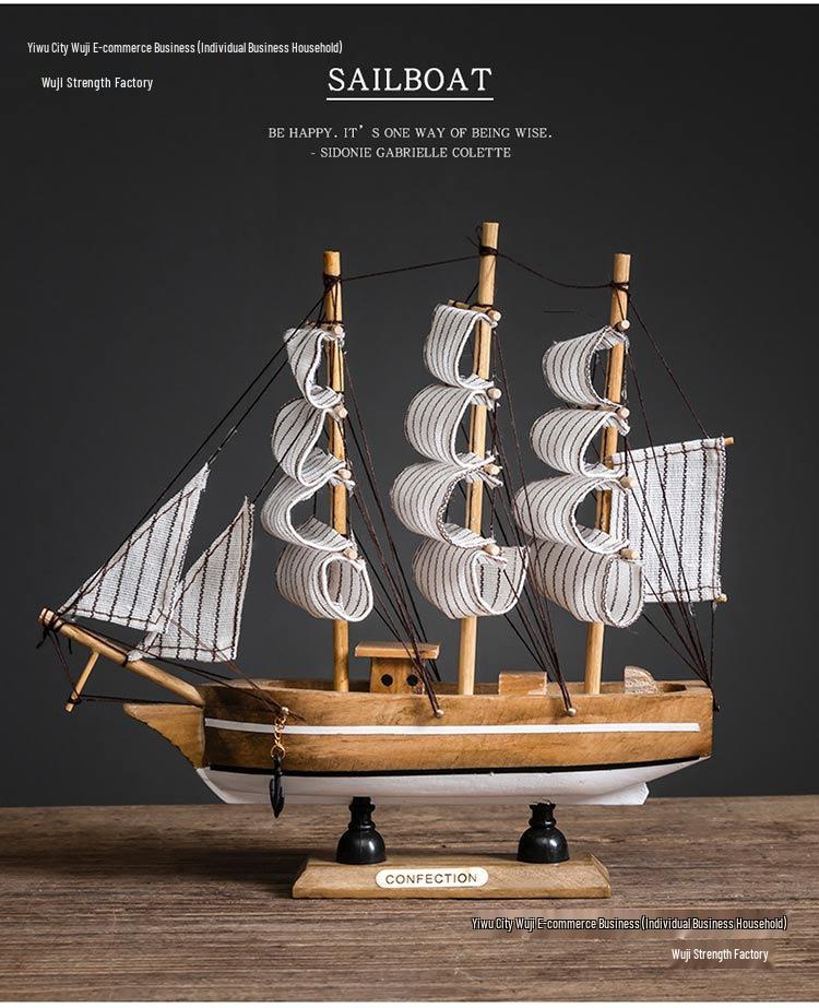 Sklandus buriavimas laivo modelis: Jūrinis dekoras svetainėms, vyno spintelėms, įėjimams ar knygų lentynoms