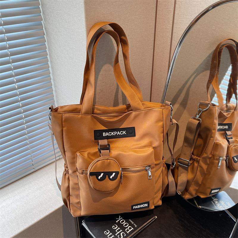 

Новая модная дорожная сумка для поездок, сумка-репетитор большой вместимости, простая повседневная наплечная сумка кроссбоди коричневый