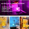 RGB16 color water ripple ambient light, bedroom light and shadow atmosphere, rotating table lamp, bedside night light