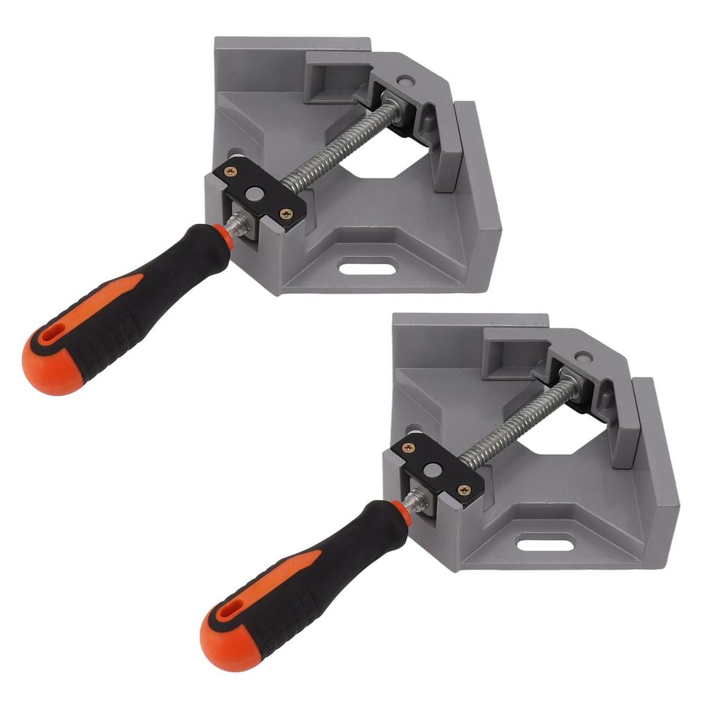 2ks rohová svorka s jednou rukojetí z hliníkové slitiny, pravoúhlá svorka s 90 stupni a nastavitelným výkyvem