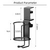 Upgraded Arm Clamp 2 in 1 Cup Holder Multi-Functional Anti-Fall Design No Drill Desk Cup Holder Edge Mount 360 Degree Rotating