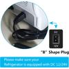 12V Car Cooler Plug Power Cable,Mini Fridge Cool Replacement Power Extension Cable,Car Cooler 2 Pin Lead Wire Plug (1.8M)