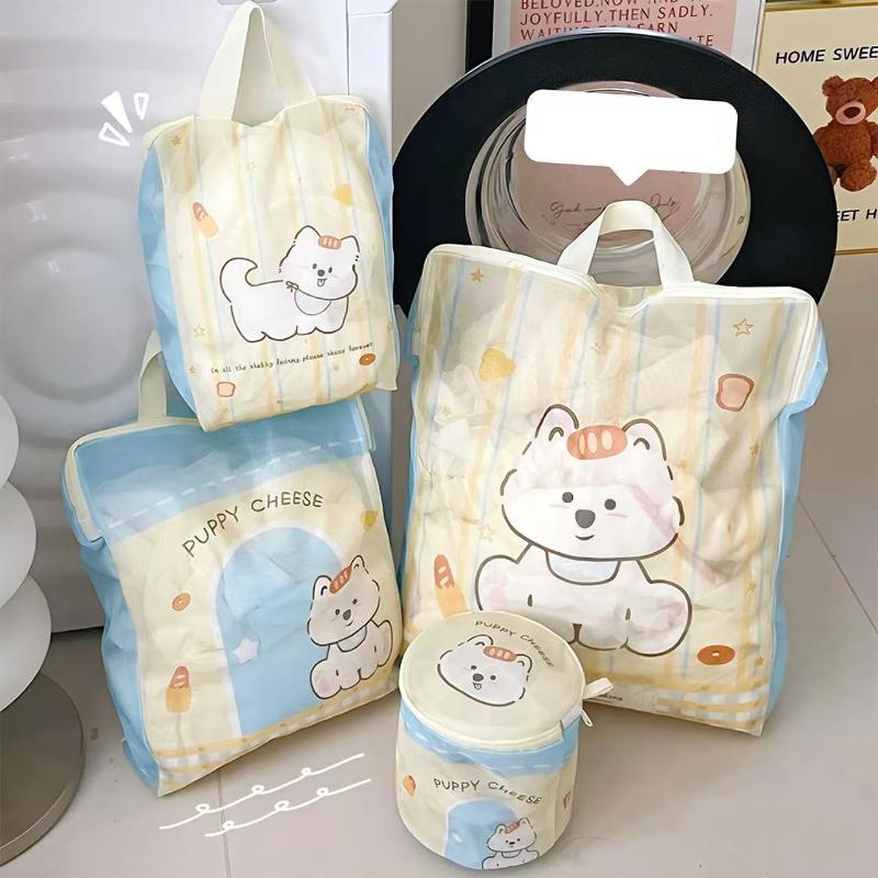 Dog Shape Laundry Bag Clothes Washing Protection Mesh Bag Machine Wash Anti-Deformation Laundry Net Thickened Wear-Resistant Lar