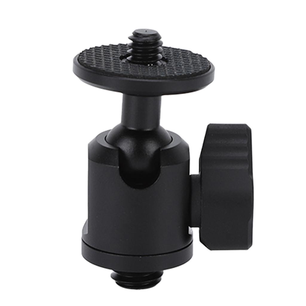 Mocowanie z głowicą kulową 14 cali Obrotowe o 360 stopni Śruba 38 cala Mini adapter gorącej stopki do aparatu telefonu komórkowego