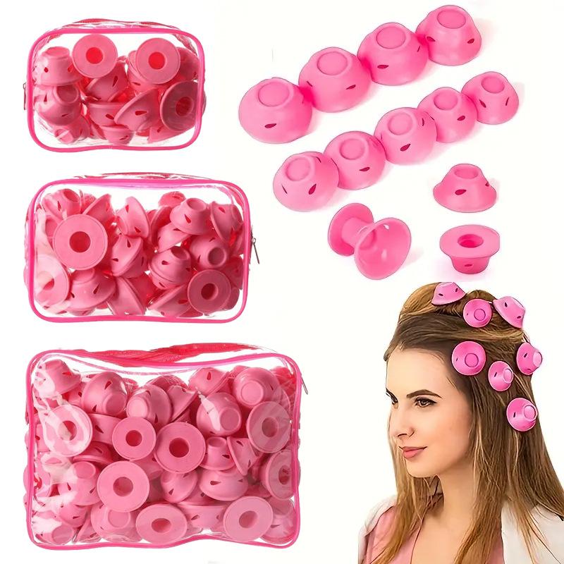 

Mushroom Bell PVC Bag DIY Silicone Hair Curler