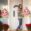 DIY Christmas Door Hanging Ornaments Santa, Snowflake &Jingle Bell Elements, for Christmas Decor
