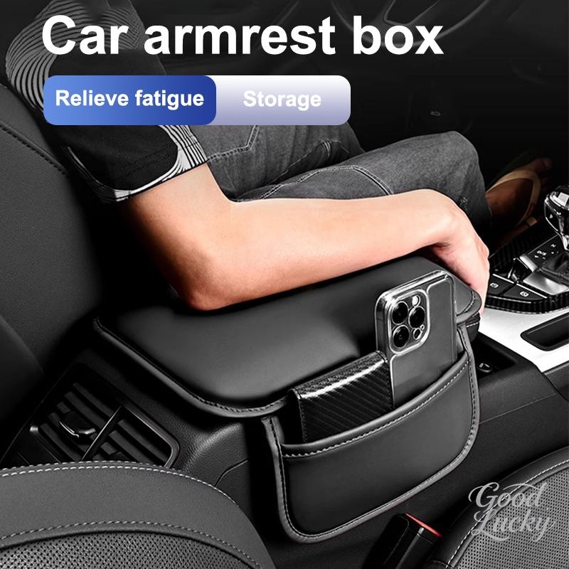 CRK1 Car Armrest Pad Protector Cushion Storage Box Cover Pad For Mercedes Benz A C E S G Class GLC CLE CLA GLB GLS W177 Accessory