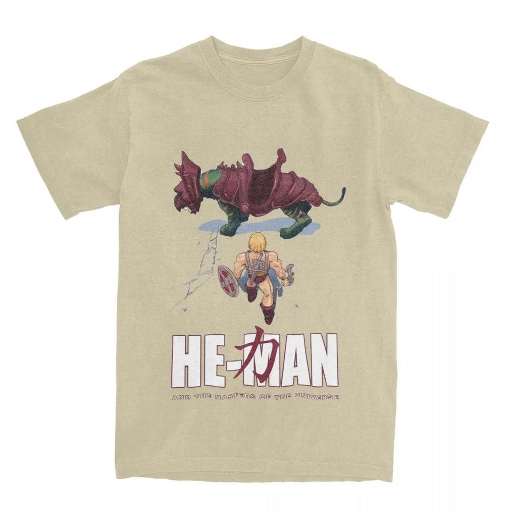 He-Man Władcy Wszechświata Koszulka Odzież Męska Damska Rekreacyjna Koszulka z Krótkim Rękawem Topy Pomysł na Prezent