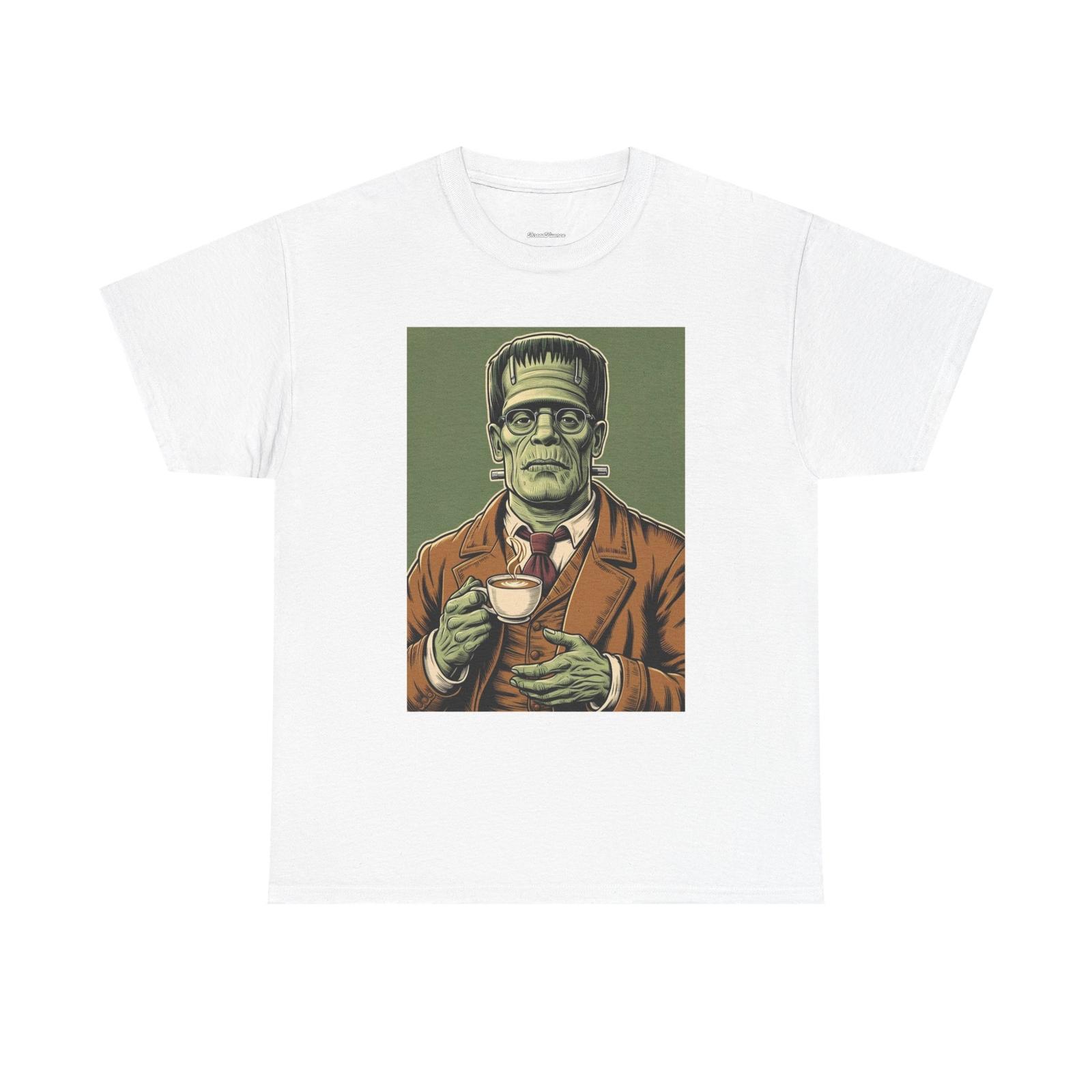 Hipster Frankenstein Unisex Tee, Novelty Monster Shirt, Cool Halloween Shirt S разноцветный