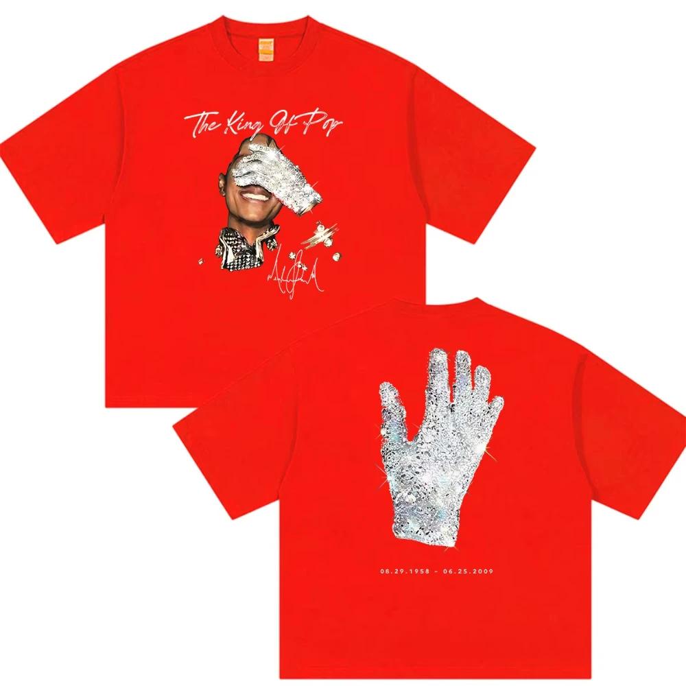 Urban Pulse Clothing Beperkt Michael Jackson King of Pop 2026 Nieuwe T-shirts Heren Gothic Hip Hop Losse Mode Katoenen Korte Mouw T-shirts Streetwear 4XL