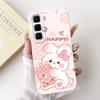 For Infinix Hot 50 Pro+ Hot50 Pro Hot 50 Pro Plus 4G Phone Case Soft Silicone Back Cover Love Heart Girly Flower Painting Fundas