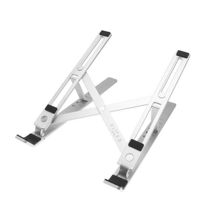 FIXED Frame Fold support pliable en aluminium pour ordinateurs portables et tablettes, argenté