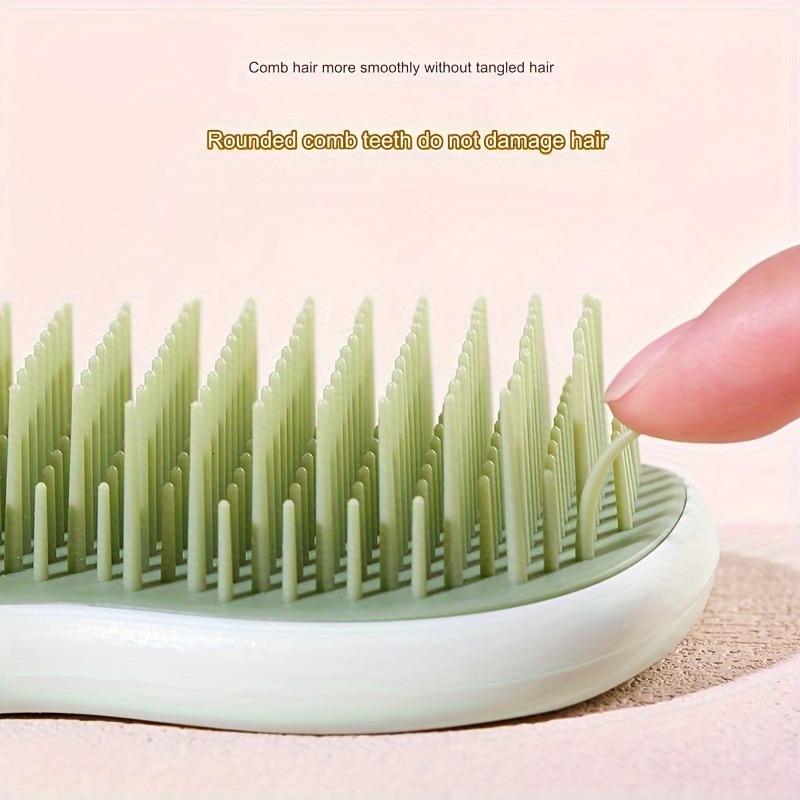 1pc Banana Leaves Design Hairdressing Comb Fluffy Hair Styling Comb Scalp Massage Hair Comb