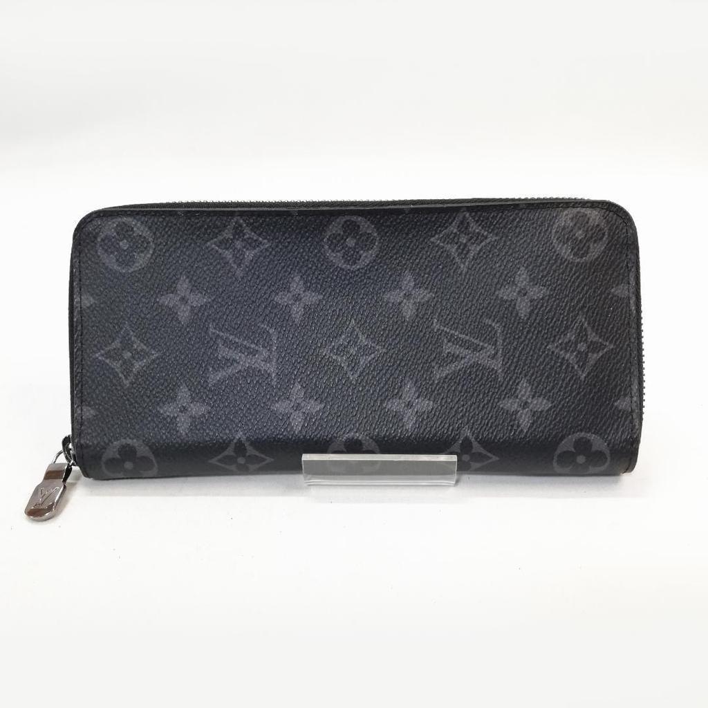 Used Near Mint Condition Louis Vuitton (Eclipse) Vertical Zippy Wallet (Current Model)