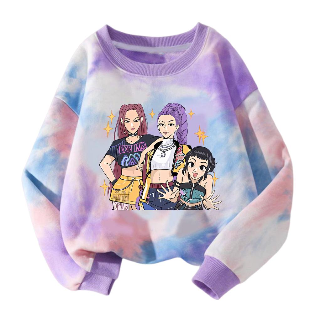 Children's Fashionable Casual Top Printed Pullover Sweatshirt