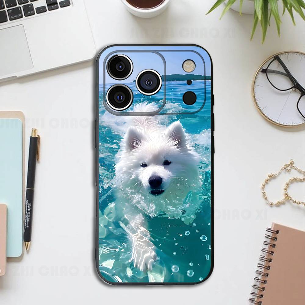 

Cut Animal Dogs Silicone Phone Case For IPhone 17 16 15 14 13 12 11 X XS Plus Pro Max Shockproof Soft Cover iPhone17promax