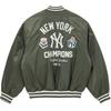 FW25 MLB Nylon Stadium Jacket Series New York Yankees Loose Short Arched Home Letter Single-Breasted Casual Simple Long Sleeve Jacket 14742036