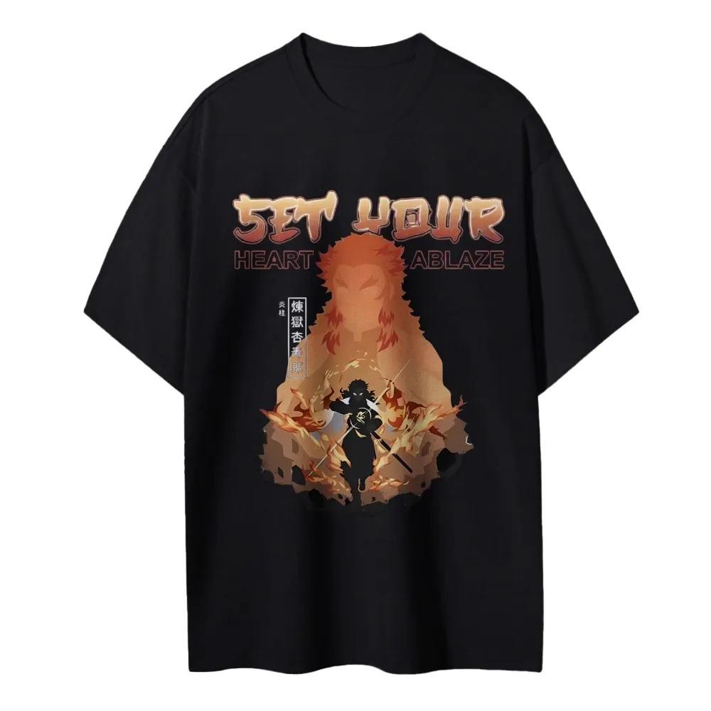 Casual Comfortable Pure Cotton Unisex  Anime T-Shirt Men's and Women's Summer Fashion Street T-Shirt Autumn and Winter Innerwear
