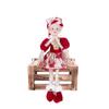 Red-Gold Retro Jester Sitting Christmas Doll