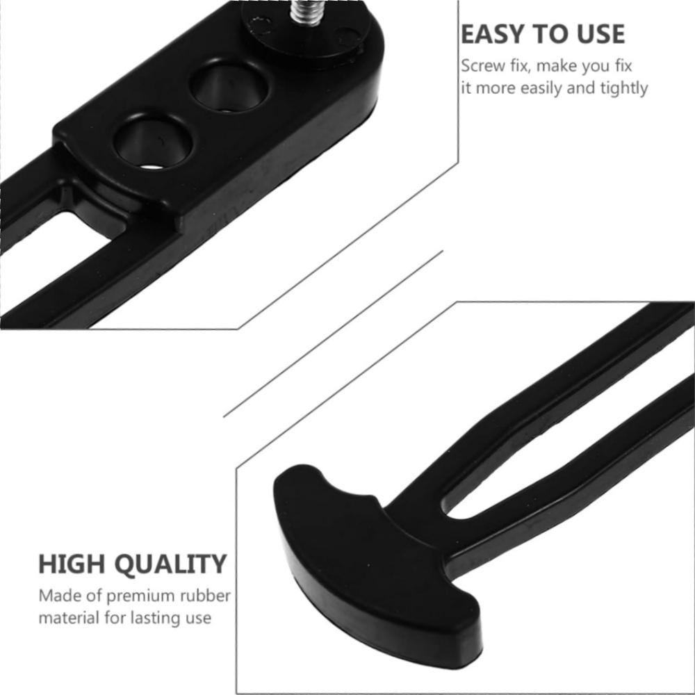 Curea Telescopică Scară Barcă, Grad Marin, Reținere Sigură, Bandă de Blocare din Cauciuc cu 3 Găuri de Montare Reglabile pentru Scară cu 2 Trepte, 3 Trepte sau 4 Trepte