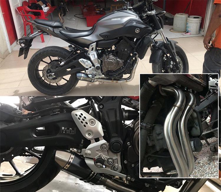 MT07 MT09 FZ07 FZ09 XSR900 Motorcycle Exhaust Pipe for Full/Front Section Modification
