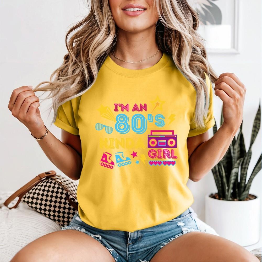 I Love The 80s Unisexs T Shirt Retro Fancy Dress Party Pop Star Tops