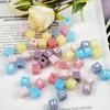 Simple Style Alphabet Cube Beads Letter Beads Used for Bracelet Made Jewelry Making DIY Crystal Epoxy Resin Mold 2 Pcs