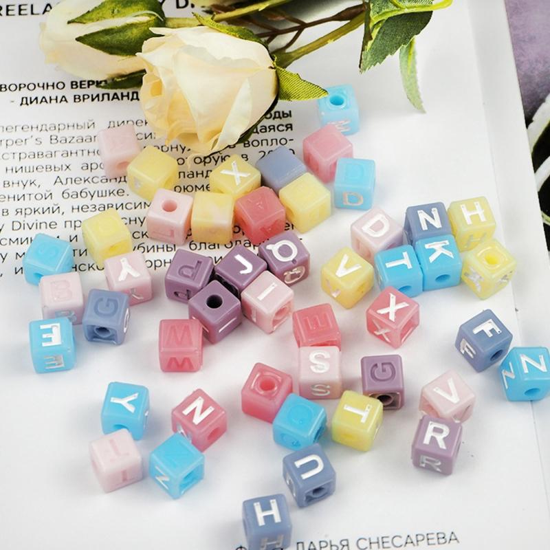 Simple Style Alphabet Cube Beads Letter Beads Used for Bracelet Made Jewelry Making DIY Crystal Epoxy Resin Mold 2 Pcs