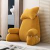 Corduroy Headboard Cushion: Soft Upholstered Lumbar Support & Neck Protection Pillow for Reading in Bed or Dorm