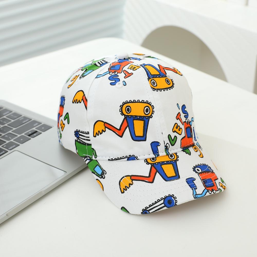 

Full-color graffiti cartoon pattern baseball cap, trendy and unique for children. Perfect for wearing at amusement parks. One Size
