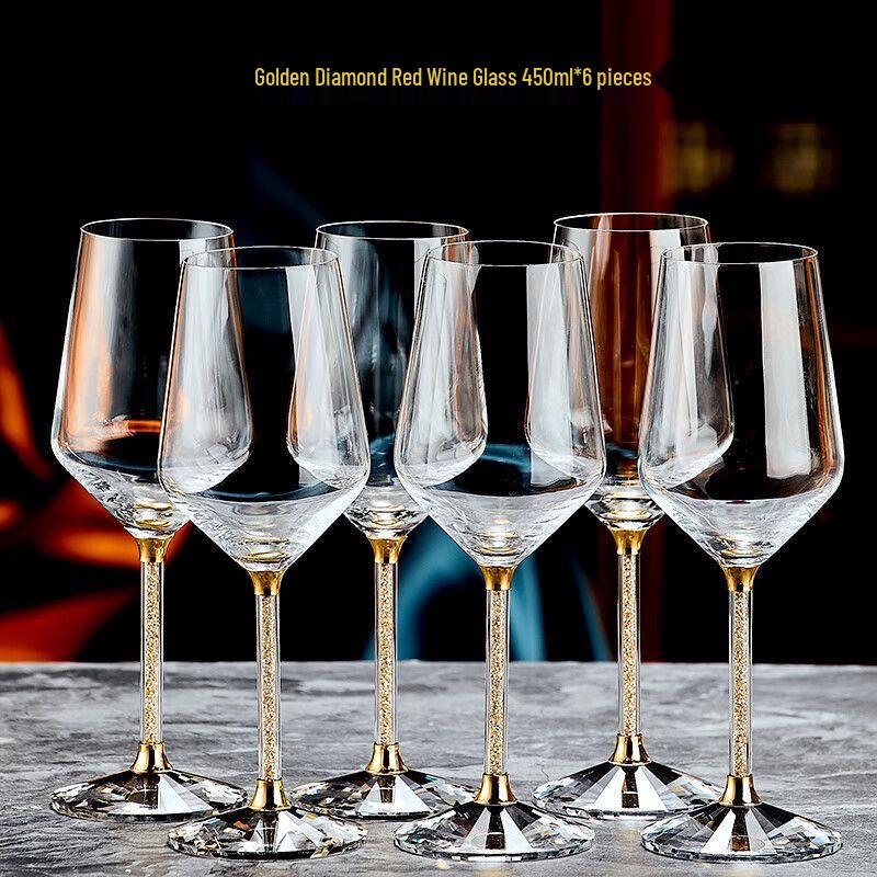 Qiuqiao Crystal Burgundy Wine Glass & Decanter Set 450ml