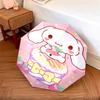 Portable travel umbrella with cute Sanrio character designs, UV-protective folding umbrella.